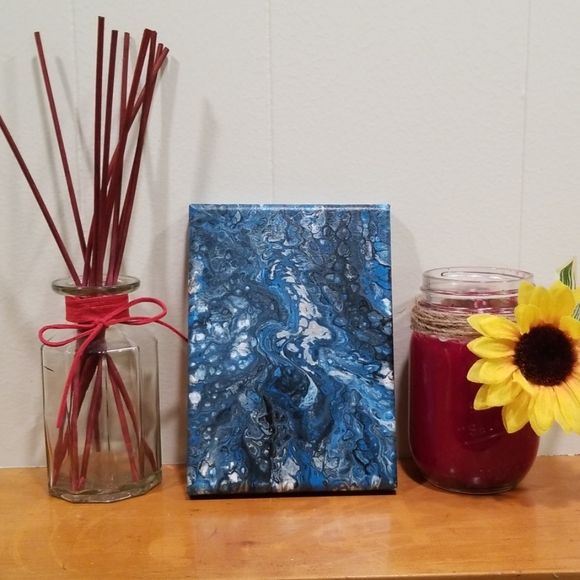 5"x7" Handmade Paint Pour - Picture 1 of 5